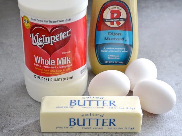 Pantry Staples and Essentials - Refrigerated Items (milk, mustard, eggs and butter)